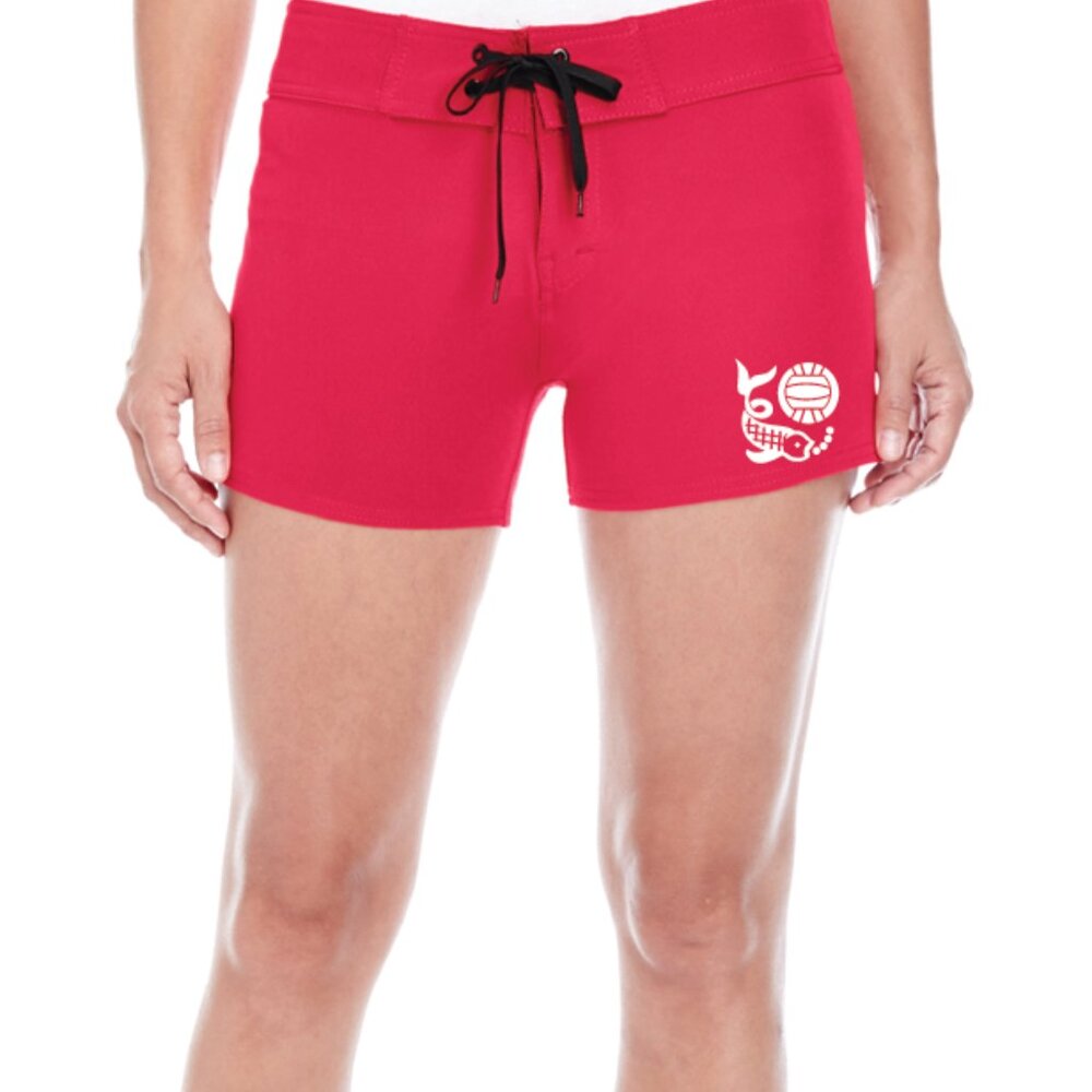 Red Beach Volleyball Boardshorts
